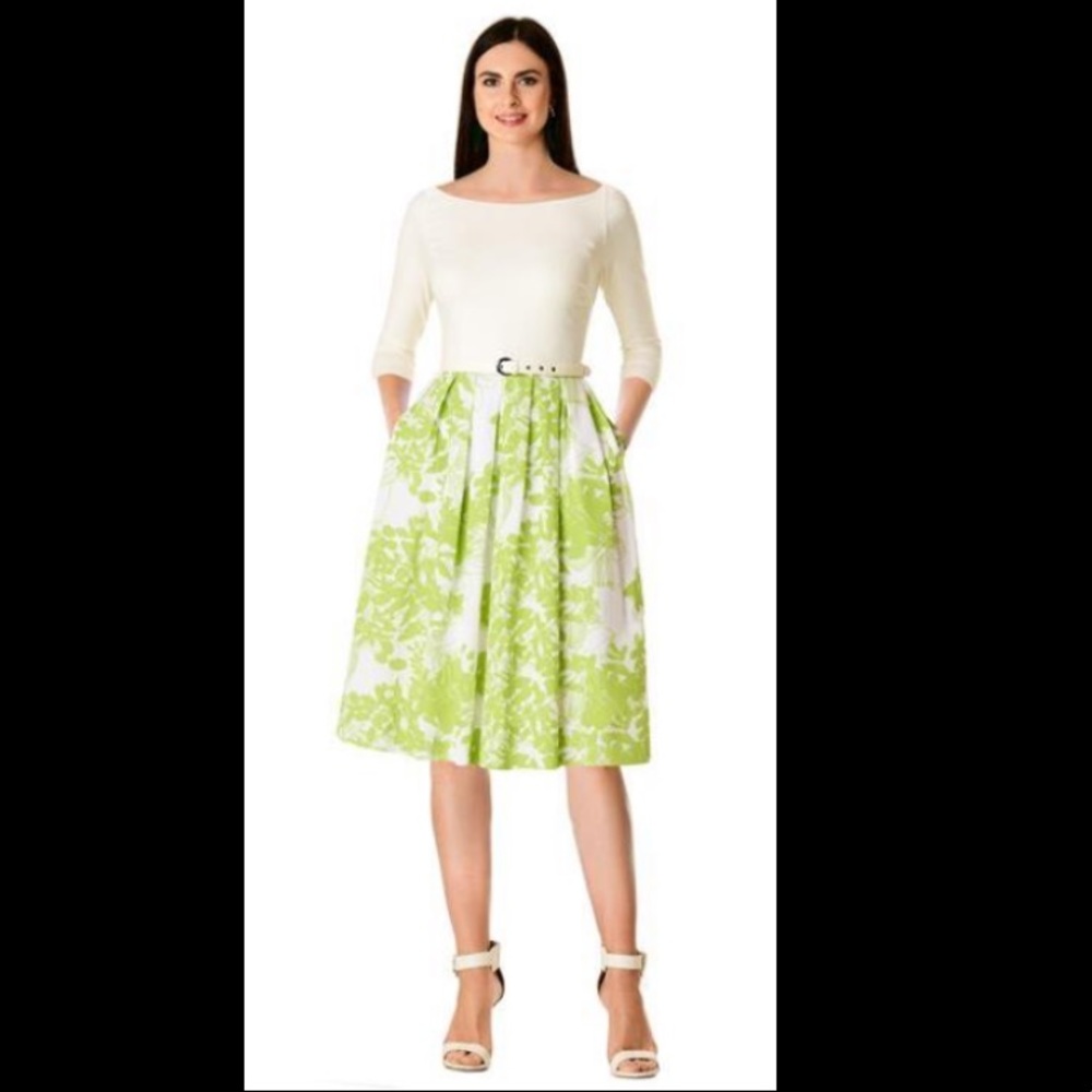 EShakti Floral Cocktail Dress